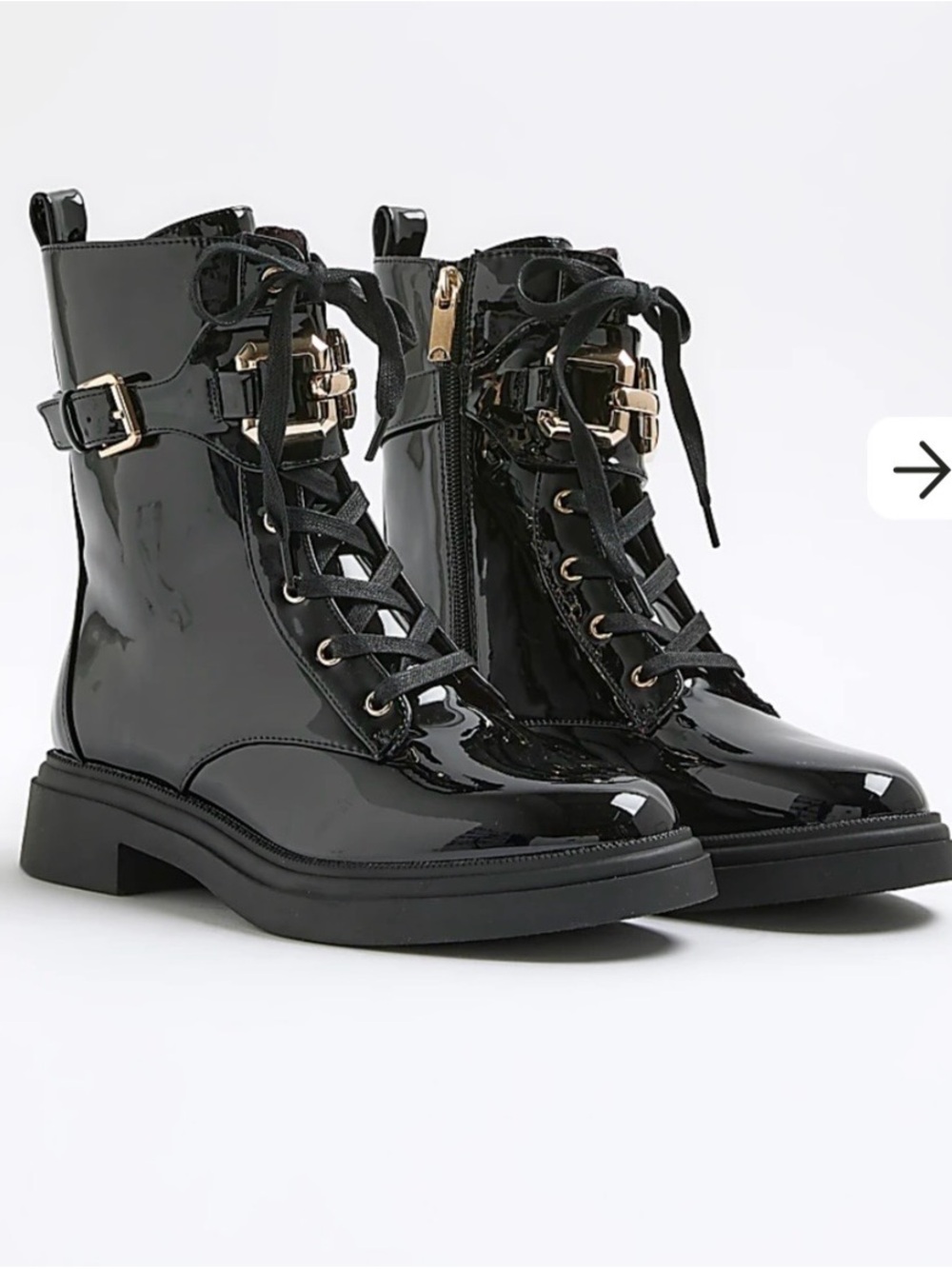 River Island Black Black Boots - NWT